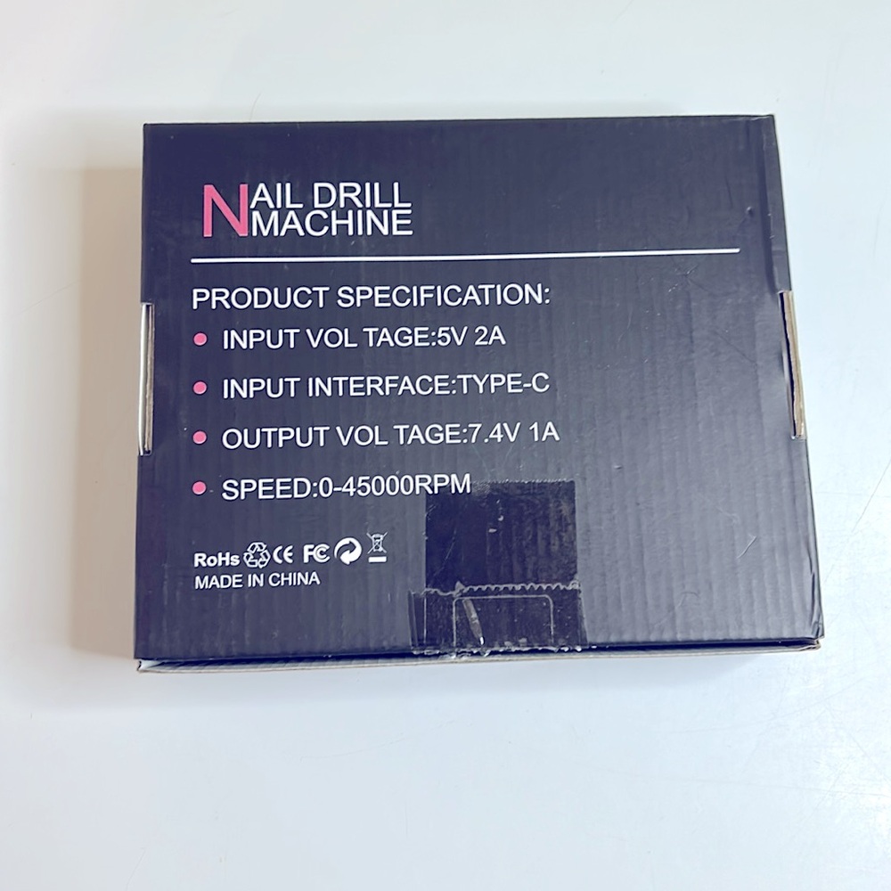Pink 45000RPM Professional Cordless Rechargeable Nail File - Picture 4 of 10